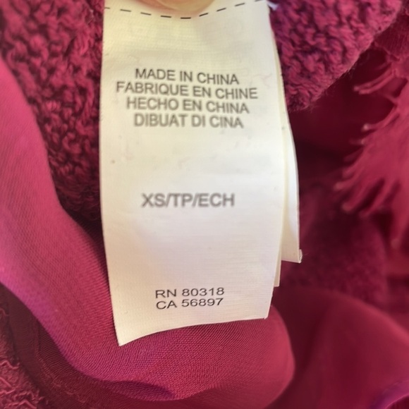 Lucky Brand Sweater Lace Bottom sheer Size XS y2k - Picture 8 of 12